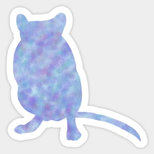 Blue watercolour gerbil Sticker